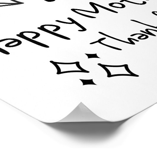 最も驚くべき母かわいいドードルアート ポスター (角)