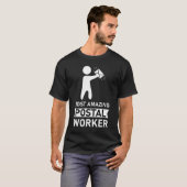 最も驚くべき郵便局員 Tシャツ (正面フル)