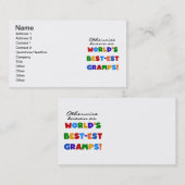 最も高いグランプ最高のスと呼ばれる 名刺 (正面/裏面)