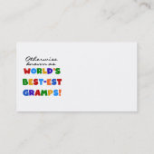 最も高いグランプ最高のスと呼ばれる 名刺 (裏面)