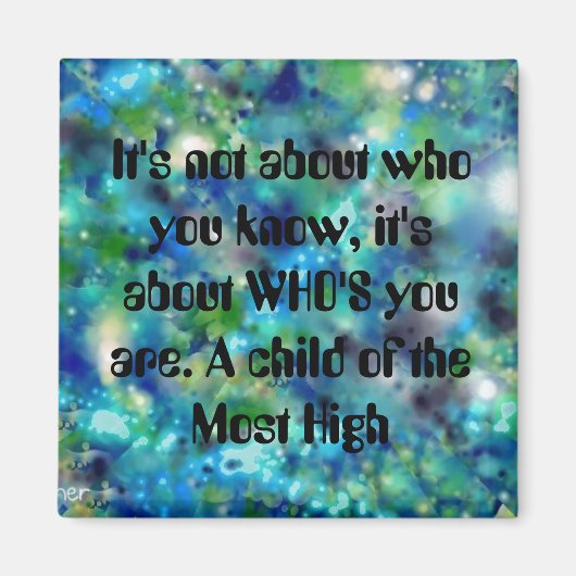 最も高いチャスティアン感動的アートの子ども マグネット (正面)