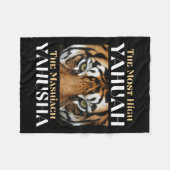 最も高いヤフヤとマシャッハ・ヤフシャ フリースブランケット (正面(横))