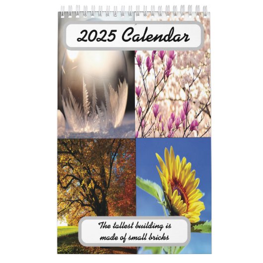 最も高い建物は小さなレンガで作られている2025 カレンダー (カバー)