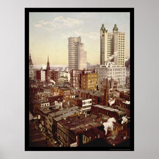 最も高い建物ズニューヨークシティ1901 ポスター (正面)