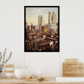 最も高い建物ズニューヨークシティ1901 ポスター (キッチン)