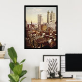 最も高い建物ズニューヨークシティ1901 ポスター (ホームオフィス)