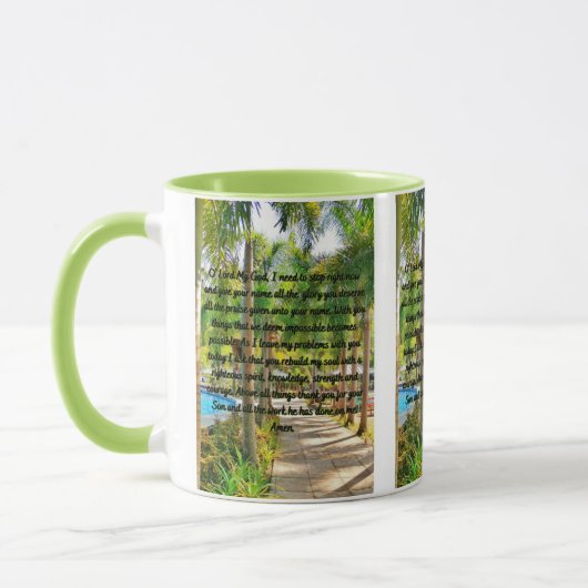 最も高い神への祈りの言葉 マグカップ (左)