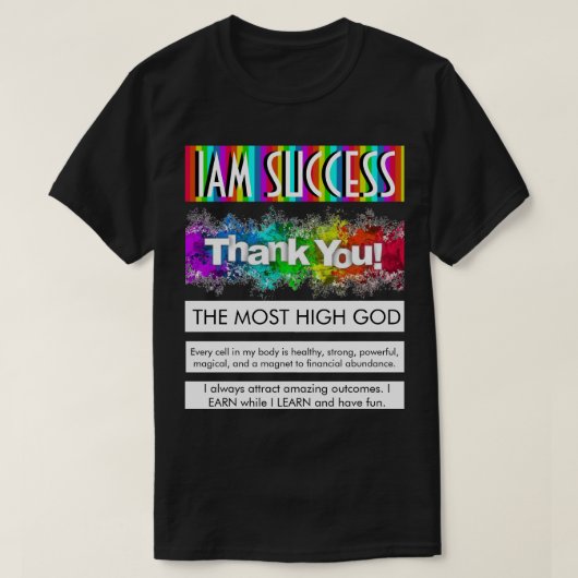 最も高い神 Tシャツ (デザイン正面)