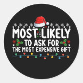 最も高価な頼ギフトChrのために最も可能性が高い ラウンドシール (正面)