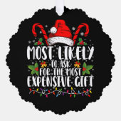 最も高価な頼贈り物に最も適している オーナメントカード (正面)