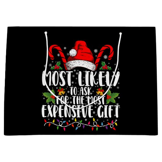 最も高価な頼贈り物に最も適している ラージペーパーバッグ (正面)