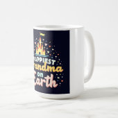 最も魔法のおばあちゃん、ファンタジー城 –  コーヒーマグカップ (正面右)