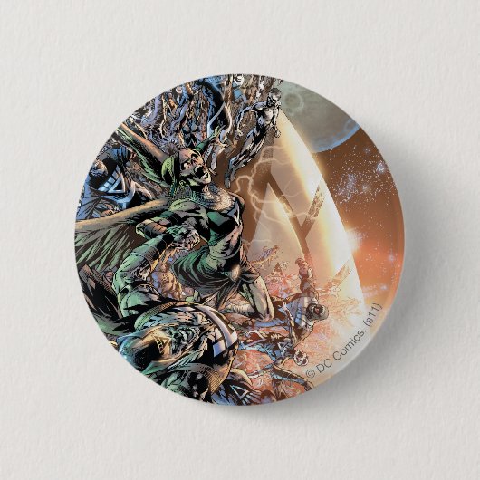 最も黒い夜グループおよび月 缶バッジ (正面)