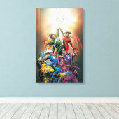 最も黒い夜覆い キャンバスプリント (インサイチュ (ウッドフロア))