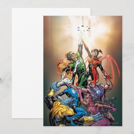 最も黒い夜覆い 招待状 (正面/裏面)