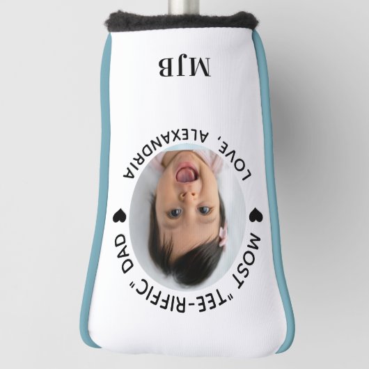 最もT型リフフィックパパ – ゴルファーカスタムフォトパター ゴルフヘッドカバー (回転90)