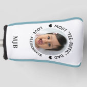 最もT型リフフィックパパ – ゴルファーカスタムフォトパター ゴルフヘッドカバー (正面)