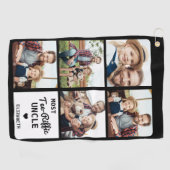 最もTee-Riffic叔父のカスタム5写真父の日 ゴルフタオル (横)