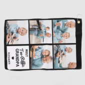 最もTee-Riffic GRANDPA 5 Photo Father's Day ゴルフタオル (横)