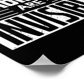 最カッコいいも障害は見えない認識度車 ポスター (角)