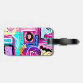 最カラフル大主義表現抽象芸術 ラゲッジタグ (裏面横)