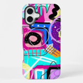 最カラフル大主義表現抽象芸術 iPhoneケース (裏面)