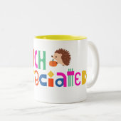 最カラフル高の感謝してい高 ツートーンマグカップ (正面右)