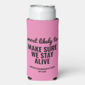 最パーソナライズされたもバチェロレッテに近いおもしろい スリム缶クーラー (Seltzer正面)