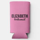 最パーソナライズされたもバチェロレッテに近いおもしろい スリム缶クーラー (裏面)