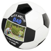 最パーソナライズされた大素晴らしパパの親写真 サッカーボール (3/4)