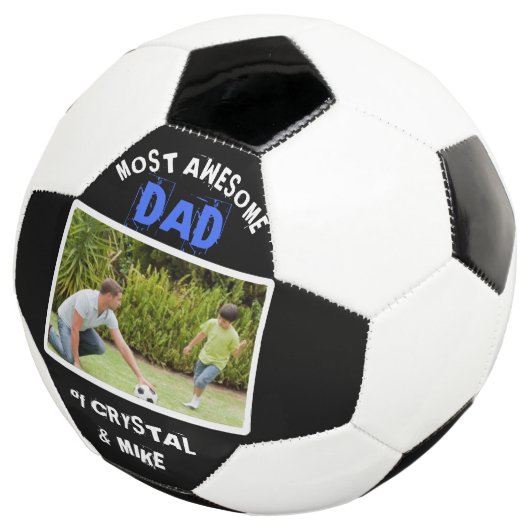 最パーソナライズされた大素晴らしパパの親写真 サッカーボール (3/4)