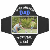 最パーソナライズされた大素晴らしパパの親写真 サッカーボール (フラット)