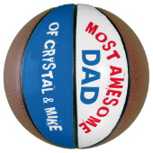 最パーソナライズされた大素晴らしパパカッコいい親 バスケットボール (縦)