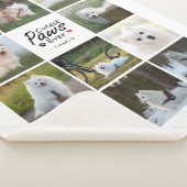 最モダンも可愛い足が犬よくはしゃぐの写真コラージュ シェルパブランケット (3/4)