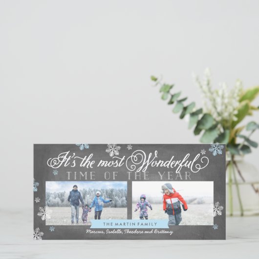 最モダンも素晴らしいタイムホリデーカルクボード シーズンカード (スタンド正面)