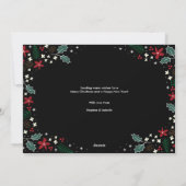 最モダンも素晴らしいホリデーグリーティングスフォトカード シーズンカード (裏面)