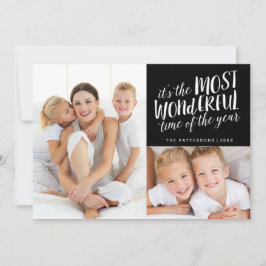 最モダンも素晴らしい休日2枚の写真カード シーズンカード