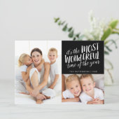 最モダンも素晴らしい休日2枚の写真カード シーズンカード (スタンド正面)