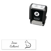 最モダン小的なスクリプトの姓と名 セルフインキングスタンプ (インサイチュ)