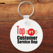 最上位のカスタマー・サービス担当者 キーホルダー (正面)