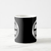 最上氏家紋シルバークローム コーヒーマグカップ (中央)