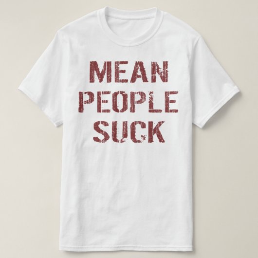 最低な人って嫌い Tシャツ (デザイン正面)