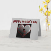 最低な、会うこともできない、ろくでなしの父親のための父の日カード カード (黄色い花)