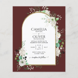 最低の予算ホワイトローゼウディングカンスアーチ チラシ