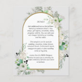 最低の予算ホワイトローゼウディングカンスアーチ チラシ (裏面)