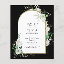 最低の予算ホワイトローゼウディングカンスアーチ チラシ