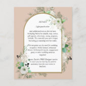 最低の予算ホワイトローゼウディングカンスアーチ チラシ (裏面)