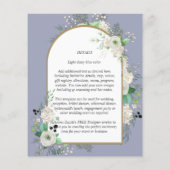 最低の予算ホワイトローゼウディングカンスアーチ チラシ (裏面)