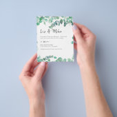 最低の予算結婚のパイラユーカリ葉 チラシ (手)