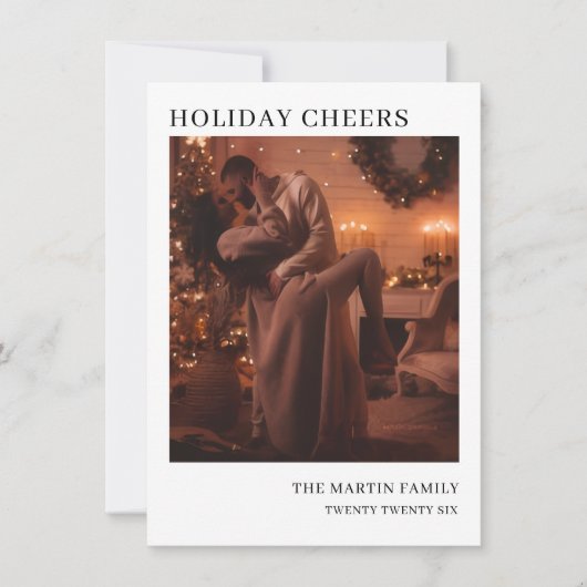 最低の季節の挨拶　ホリデー　写真の挨拶 シーズンカード (正面)